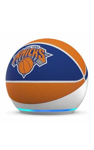 Amazon Echo Dot (newest model) | Officially Licensed NBA Limited-Edition | New York Knicks