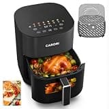 14-in-1 Air Fryer with Viewing Window 6Qt, Large Capacity, 392℉ Max Crisp, No Flipping Dual Heating System, 1700W Fast & Even Cooking, Nonstick Dishwasher-Safe Basket, Bake Roast Dehydrate Reheat