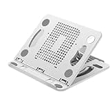 Foldable Laptop Stand Computer Mobile Phone Bracket Desktop Riser Cooling Bracket Adjustable Desk Holder Mount(Silver)