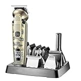 DAXXIN Hair Cutting Tool, 6 in 1 Metal Retro Hair Clipper, Intelligent LED Digital Display, Powerful Power Hair Trimmer, Salon Home Push Shear