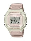 Casio Illuminator Alarm Chronograph Digital Sport Watch (Model W218HC-4A2V) (Light Pink)