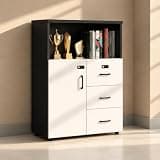 YCZYCZ Lateral File Cabinet with Lock, Metal Office Storage Cabinet, 2 Drawer Lateral File Cabinets for Home Office, A4 Letter Size, Heavy Duty Steel Filing Cabinet for Documents Storage
