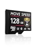 MOVE SPEED 256GB Professional microSDXC Memory Card, U3 V30 A2, Up to 190MB/s Read, 4K UHD Recording, High-Speed TF Card for Cameras, Drones, Dash Cams, Android & Handheld Gaming