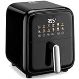 OLIXIS Air Fryer with Window 7.9QT, 12-In-1 Large Air Fryer for Family, 400°F Rapid Air Crispy Technology, Roast Bake Dehydrate Reheat, Nonstick & Easy-Clean Basket, 1800W, Black