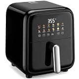 OLIXIS Air Fryer with Window 7.9QT, 12-In-1 Large Air Fryer for Family, 400°F Rapid Air Crispy Technology, Roast Bake Dehydrate Reheat, Nonstick & Easy-Clean Basket, 1800W, Black