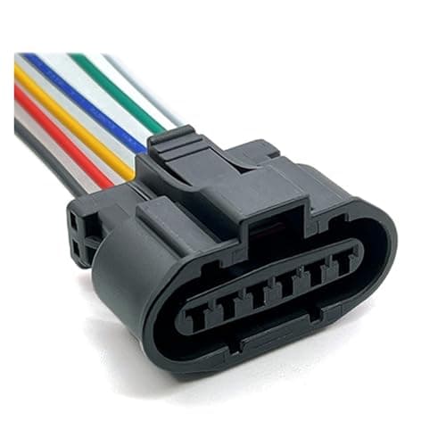 Moviziroten Automotive Wire connectors 6Pin Transducer Ignition Distributor Wire Harness Car Connector MG640547-5 7223-7865-30 Car Maintenance(1 Pc)(10 Pcs,6Pin Female)