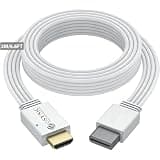 eSynic Compact 1080P HD WII HDMI Adapter-2M/6.6 FT Cable Designed WII to HDMI Converter for Nintendo-from WII & WII U to Projectors/TV/Monitor-Built-in No Signal Loss Chip-Plug & Play for Super Mario