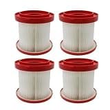 Wet/Dry Filter Kit, Compatible For Milwaukee 49-90-1900, Vacuum Cleaner Accessories(4pcs)