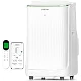 ZAFRO Smart Inverter Portable Air Conditioners, 14000 BTU (10000 BTU SACC) Dual Hose Portable AC Unit with Energy Saving/Ultra Quiet(42dB 2026)/Drainage-free Cool/APP/Remote for Multi-Scenario Use
