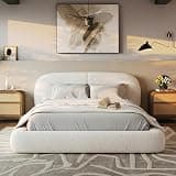 BERRY NEST AirFrame Queen Bed Frame with Headboard, Cloud Upholstered Platform Bed Frame, 5 Inch Foam Cushioned, No Box Spring, Easy Assembly