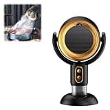 Desktop Smoke Purifier Fan, Portable USB Rechargeable Adjustable Angle Trap, Range Hood for Smoking, Compact Design(Gold)