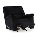 Signature Design by Ashley SimpleJoy Casual Rocker Recliner with Pillow-Top Armrest, Black
