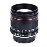 DSLR Camera Lens, 85mm F/1.8 Portrait Lens Prime Camera,Compatible for Nikon D90 D800 D7100 D5100 D3100 D3300 D3400 D3200 D7500 D5200