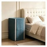 CHZDPP Customised Safe Covers Disguise for Washing Machine, Pull Open Zipper Fridge Cover, Anti-Scratch Safe Cabinet Protector Cover for Study/Caravan(Blue,55x45x80 cm/22"x18"x31")
