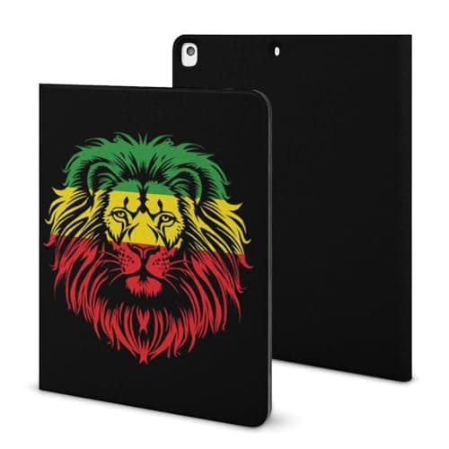 Lion of Judah Reggae Cute Protective Case Compatible with iPad Pro 2020/2020/2020 Air 4/Pro2021/Air4/Air5 with Pencil Holder