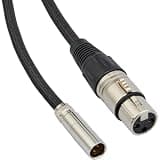 Lectronify Mini-XLR Male to XLR Female Audio Cable (16") – Compatible with Canon C70 & Blackmagic Pocket Cinema 6K/4K – Professional Camera Audio Adapter for Microphones & Mixers