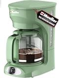 MUELLER HOME 12-Cup Drip Coffee Maker, Green, Borosilicate Carafe