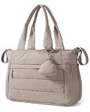 BAGSMART Diaper Bag Tote for Baby, Hospital Bag for Labor Delivery, Large Mommy Bag with Portable Changing Pad Pacifier Case for Travel Weekender Work