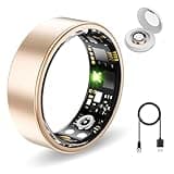 Aichiken Smart Ring Health Tracker, Sleep&Exercise Monitor Heart Rate,Blood Oxygen,Fitness Trackers for Man&Women -Long Lasting Batteries,Waterproof Sleep Tracking Wearable (Rose Gold, 8)
