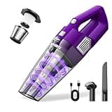 DBHAL Handheld Vacuum Cordless, 15000PA Powerful Suction Car Vacuum Cleaner Lightweight with Multi Accessories, Hand held Vacuum Cleaner Cordless Rechargeable for Car Home