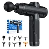 MECOC Massage Gun, Deep Tissue Percussion Massager for Pain Relief, Super Quiet Portable Body Relaxation Electric Muscle Massage Gun with 10 Attachment 30 Speed
