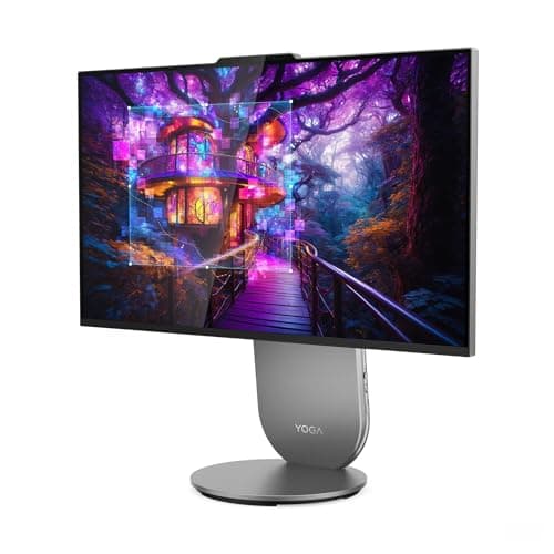Lenovo Yoga AIO 27IAH10 Desktop, 16 Core Intel Ultra 7 255H, Intel Arc 140T Graphics, 16GB LPDDR5-1TB M.2 SSD, 27" WQHD IPS Display, Wi-Fi, RJ-45, HDMI v2.1, Windows 11 Home, Luna Grey