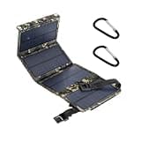 4 fold 100W Foldable Solar Panel 20w/h Portable Solar Panels Fast USB 5V DC Full time Solar Panel Mobile Power Supply(Green Camouflage)