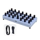 27/15 Knob MIDI CC Controller USB-C, Customizable CC Mapping, Damping Rotary Knobs, Compatible with Ableton Cubase Logic FL Studio Studio One Reaper for Music Production (27 Knobs)