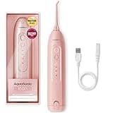 AquaSonic Icon Water Flosser for Teeth – Cordless Rechargeable Oral Irrigator – Waterproof, Portable Dental Cleaning with Jet Tip – Braces Home Travel - Blush