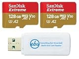 SanDisk MicroSDXC 128GB UHS-I Extreme 2 Pack Memory Card SDSQXAA-128G-GN6MN