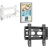 Nuyoah TV Wall Mount Bracket for Echo Show 21/15 and 13-43 Inch Flat Curved Screen TVs