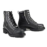 MILWAUKEE MOTORCYCLE CLOTHING CO. MMCC MB408 Men's Accelerator Black Leather Biker Boots - Riding Footwear - 10 EEE