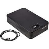 Amazon Basics Portable Security Case Lock Box Safe with Combination Lock for Documents, Valuables and Personal Items, XXL, Black
