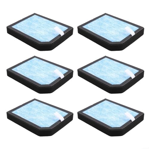 Replacement H13 True HEPA Air Filter, for Aircillin for AP1501 Air Purifier, 3-Stage Filtration with Pre-Filter & Activated Carbon, Captures 99.99% of Particles Down to 0.1 Micron-(6 PACK)