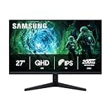 SAMSUNG 27” Odyssey G5 G53F QHD Resolution Gaming Monitor, HDR10, 200Hz Refresh Rate, IPS Panel, AMD FreeSync™ Premium, Black Equalizer, Auto Source Switch, LS27FG532ENXZA