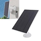 CIOURSTO 8W Solar Panel for Bird Feeder Camera, Type C Charger for Birdfy Feeder, 360 Adjustable Mount, IP66 Water Proof for Outdoors, Continuously Power Supply (White)