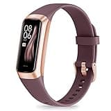 Fitness Tracker with Step Counter/Calories/Stopwatch, Activity Tracker, Health Tracker with Heart Rate Monitor, Sleep Tracker,1.10''AMOLED Touch Color Screen, Pedometer Watch for Women Men