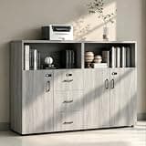 YCZYCZ Lateral File Cabinet with Lock, Metal Office Storage Cabinet, 2 Drawer Lateral File Cabinets for Home Office, A4 Letter Size, Heavy Duty Steel Filing Cabinet for Documents Storage