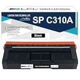 LCL Compatible SP C310A Toner Cartridge Black Replacement for Ricoh 406344 Toner for Aficio SP C231N C231SF C232DN C232SF C242DN C242SF C310 C310A C311N C312DN C320DN C340DN Printer (1-Pack)