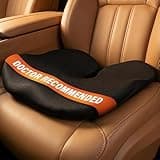 Everlasting Comfort Car Seat Cushion for Driving - Orthopedic Car Cushion for Office, Travel, Gaming Chair Memory Foam Driver Booster for Short People, Non-Slip, Washable Cover, Back & Sciatica Relief