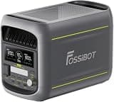 FOSSiBOT F1800 Portable Power Station 1800W (3600W Surge), 1024Wh Solar Generator with LiFePO4 Battery, 10ms Seamless UPS, Pure Sine Wave AC Outlets for Home Backup, Camping, RV, Emergency Emergency