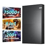 Kinhank 4TB Retro Game Hard Drive with 75000+ Games,6 In1System Retro Game Consoles, Compatible with 200+Emulators, Portable Game Hard Drive Disk Compatible with Win 7/8/10/11