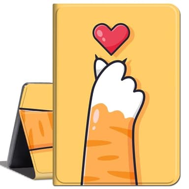 Case for Samsung Galaxy Tab S8 (2022) / Galaxy Tab S7 (2020),Slim Lightweight Smart Shell Stand Cover with Auto Wake/Sleep Case for Galaxy Tab S8/S7 11 inch,Cat's Paw Love Heart