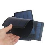 1.5W 6V Flexible Amorphous Silicon Thin Film Solar Panel, Rollable ETFE DIY Solar Cell Panel for Small Electronic Projects
