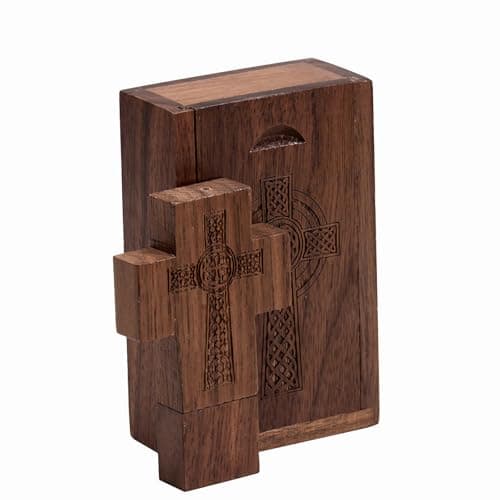 Custom Cross Shaped Wood USB Flash Drive, Personalized Religious USB Stick for Church Events, Christian Gifts, Wedding Favors, Memorial Keepsakes, with Optional Wooden Gift Box (100,512 MB)