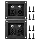 YARNOW 2pcs Loudspeaker Terminal Connector Wiring Board | Sturdy Voice Box Connector Wiring Board | Multi-Functional Speaker Terminal Accessory for Stage Performance