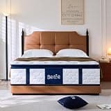 Firm Queen Size Mattress, 14 Inch Pocket Spring Hybrid Mattress for Back Pain Relief & Motion Isolation, Cooling Breathable, Enhanced Pressure Relief, CertiPUR-US Certified, for Side & Back Sleepers