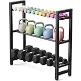 3 Tier Dumbbell Rack, Weight Rack for Home Gym, 390 lb Capacity