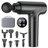 cotsoco Massage Gun, Muscle Massage Gun Deep Tissue Back Massager for Pain Relief, 20 Speeds Handheld Electric Massager Tool with Silent Brushless Motor, Suitable for Gym Office Home Travel