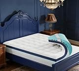 4 Inch Dual Layer Memory Foam Mattress Topper Full Size - 2 Inch 1000GSM Soft Pillow Top Mattress Pad & 2 Inch 5-Zone Egg Crate Cooling Gel Memory Foam for Back Pain (King,78"x80")
